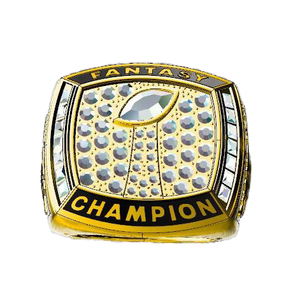 Anillo de equipo de fútbol de fantasía clásico de alta calidad para hombre 2017, joyería de aleación de Zinc, grado coleccionable de comercio transfronterizo de 18K - Product Image 1