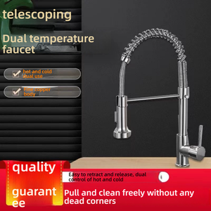 Grifo <span class=keywords><strong>de</strong></span> Cocina Modular Wayon con Acabado Negro Mate y <span class=keywords><strong>Manguera</strong></span> Retráctil <span class=keywords><strong>de</strong></span> Resorte para Hogar Moderno y Hotel - Product Image 2