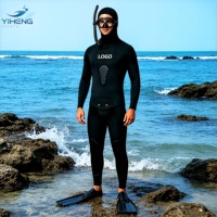 Combinaison de plongée professionnelle en néoprène 3 mm camouflage 2 pièces avec capuche, coutures thermosoudées haute élasticité pour la pêche sous-marine et la plongée libre