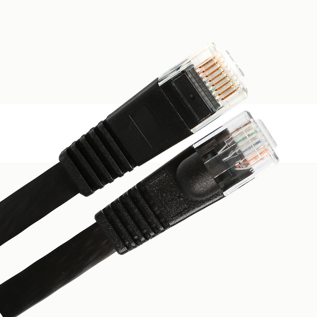 RJ45 Flat CAT6 Ethernet Cable High Quality Pure Copper Computer Network Cable with Protective Cover 1m2m3m5m