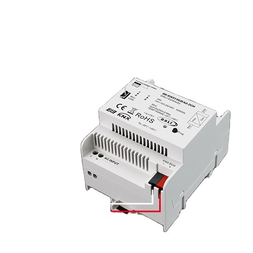 KNX to DALI/DALI2 Gateway 4-Channel PWM LED Dimmer Controller with Remote Control