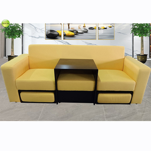 Sofá <span class=keywords><strong>Cama</strong></span> Multifuncional de Tela de Tres Plazas, <span class=keywords><strong>Elegante</strong></span> y Cómodo, con Mesa de Centro y Cajón, Personalizado de Fábrica - Product Image 6