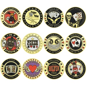 Juego de regalo de metal-12 naipes dorados Medallón conmemorativo de fichas de póquer-Colección navideña de lujo para hombres/jugadores/coleccionistas - Product Image 3