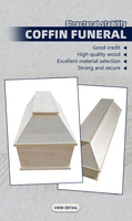 Ataúd Ecológico de Madera Maciza Estilo Europeo, Biodegradable y Personalizable para Adultos, con Color a Elección, para Entierro y Funerales