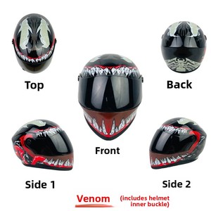 <span class=keywords><strong>Casque</strong></span> <span class=keywords><strong>de</strong></span> moto Bear Venom 33CM en éponge, personnalisable, figurine décorative - Product Image 6