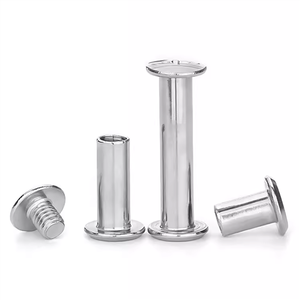 Custom Chicago Schroef Aluminium M2 * 4Mm 5Mm 8Mm Lederen Riemklinknagel Bindend Koper Mannetje Aan Vrouwelijke Chicago Schroeven - Product Image 4