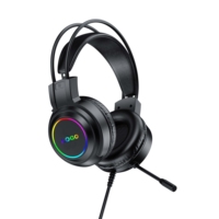 Casque de jeu filaire circum-auriculaire RVB à vente directe d'usine avec son surround à haut-parleur dynamique pour PS4/PS5/Switch – Garantie 1 an
