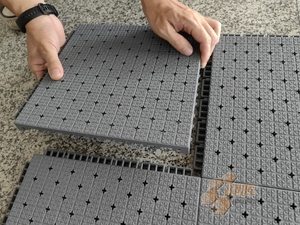 Plancher de sports de verrouillage imperméable pour d'intérieur/extérieur pour le basket-ball de tennis de Pickleball - Product Image 2