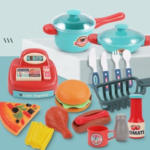 Samtoy - Juego de Cocina de Juguete de 90 cm, Carrito de Comida Rápida Interactivo para Jugar en Interiores, Juego de Cocina para Chef Talentoso - Product Image 4