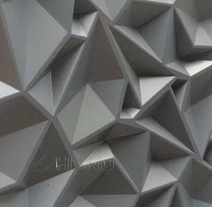 Les panneaux muraux 3D en PVC imperméables Wayon, très populaires, sont utilisés pour le <span class=keywords><strong>mur</strong></span> d'arrière-plan <span class=keywords><strong>de</strong></span> la télévision dans le salon. - Product Image 3