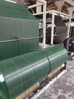 Rouleau de toile tissée 100 % PP verte anti-mauvaises herbes, tissu anti-UV, couverture de sol agricole, tapis de contrôle des adventices