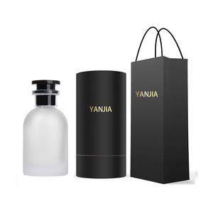 Bouteille de <span class=keywords><strong>parfum</strong></span> de luxe rechargeable ronde givrée 30ml 50ml 100ml bouteille de <span class=keywords><strong>parfum</strong></span> vide avec boîte et emballage de sac - Product Image 2