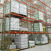 Étagère à palettes modulaire en acier galvanisé robuste avec poutres réglables certifiée CE pour entrepôt et centre logistique