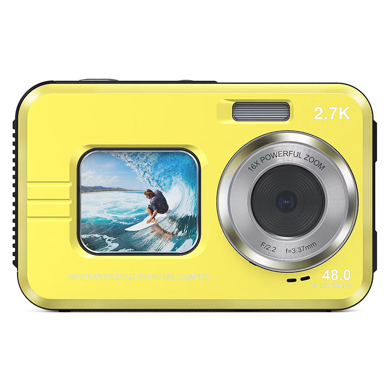 Разрешение видео до 2,7 K, различный опыт съемки переднего дисплея (1,7 дюймов) заднего экрана (2,8 дюймов)