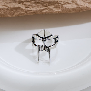 Anillo Masculino con Diseño de Máscara de Faraón, Ajustable, con Calavera Irregular, Joyería, Regalo - Product Image 1