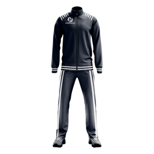 Tute a righe con stampa a sublimazione per uomo tuta <span class=keywords><strong>da</strong></span> ginnastica con Zip intera alta qualità set di felpa con stampa in seta - Product Image 5