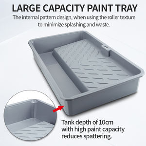 Conjunto de Ferramentas Manuais Personalizadas para Construção e Pintura de Paredes com Rolo e Pincel com Cabo de Borracha - Product Image 3