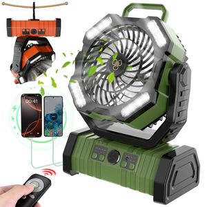 Ventilateur de plafond de camping rechargeable 20000 mAh avec lumière <span class=keywords><strong>et</strong></span> télécommande, pour une circulation d'<span class=keywords><strong>air</strong></span> fraîche - Product Image 1
