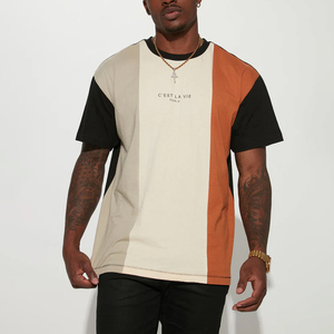 T-shirt à manches courtes pour homme, logo personnalisé, c'est la vie, coton 180g, prix d'usine, fabricant, qualité OEM - Product Image 2