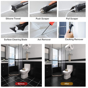 Dụng Cụ Bít Kín Bằng Silicon 3 Trong 1 Dụng Cụ Hoàn Thiện Bịt Kín Với Dụng Cụ Cạo Vữa Miếng Silicon 6 Đổi 6 Miếng Đệm 25 Ngón Tay - Product Image 6