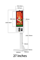 Terminal de Pago con Pantalla Táctil de Autoservicio de 21.5/27/32 Pulgadas, Impresora Térmica, Escáner QR, NFC, Cámara, Uso en Interiores, Texto