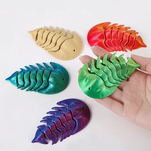 Figurine d'animal simulée Trilobite, décoration suspendue et de bureau, imprimée en 3D, cadeau souvenir de collection pour enfants - Product Image 1