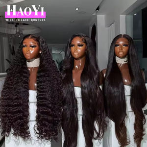 วิกผมลูกไม้ด้านหน้า100% ผมมนุษย์แท้วิกผมมีลูกไม้เต็ม13X6 360ไม่มีกาววิกผม - Product Image 3