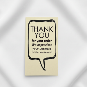 <span class=keywords><strong>Tarjetas</strong></span> de Papel Coloridas con Logotipo UV Personalizado, Impresas con 'Gracias por su Pedido', para Inserciones en Paquetes de Pequeñas Empresas, Comentarios y Agradecimientos - Product Image 2