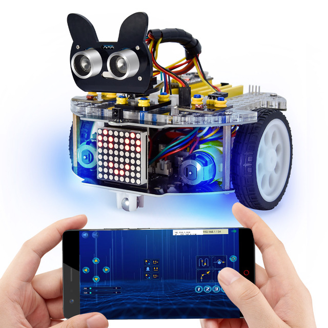 Keyestudio Stem Programming Beetlebot 3 in 1 Robot Car Kit Compatible with Lego for Arduino