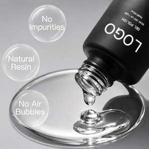 Base de gel à tenue 40 jours sans HEMA, TPO, TMPTA, en résine naturelle, forte adhérence, sans impuretés, gel UV Soak Off pour les commandes de marques de salons - Product Image 4