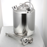 Fût de nettoyage en acier inoxydable, 1 tête/2 têtes/3 têtes fût de lavage 10L / 15L pour votre système de ligne de bière, accessoires de Bar à bière