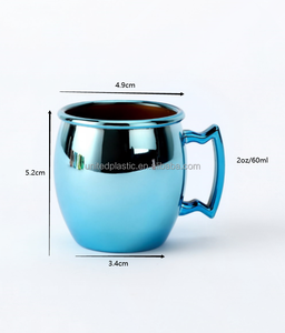 Mug en plastique de 2 oz pour Moscow Mule, couleur cuivre - Product Image 2