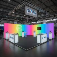 Nouvelle conception de stand d'exposition portable en aluminium pour salon professionnel