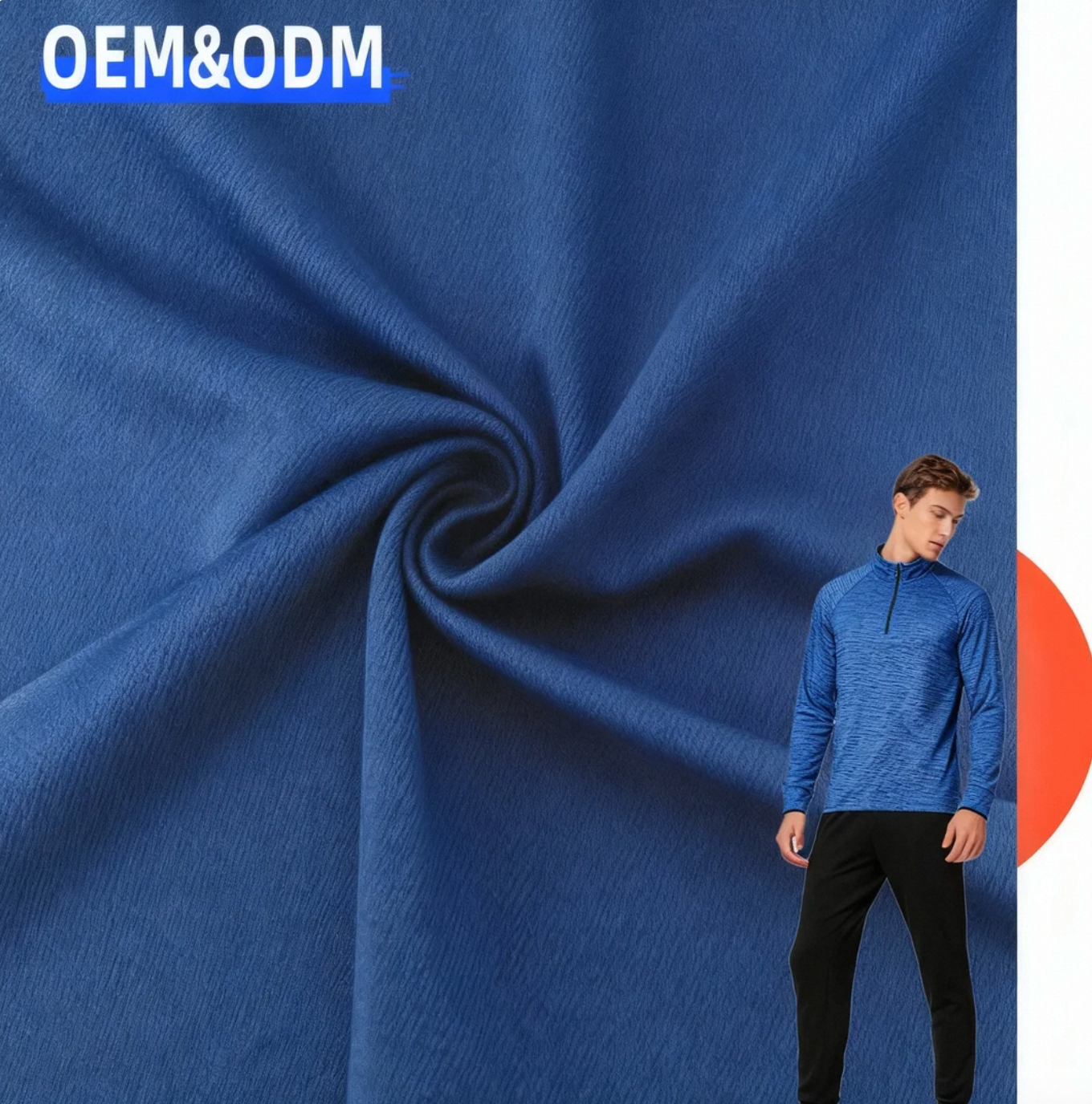 High-end Modal Scuba Interlock Fabric 50%Modal 45%Polyester 5%Spandex Medium Weight 230gsm for Jogging Suit