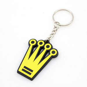 Tùy chỉnh <span class=keywords><strong>3D</strong></span> mềm <span class=keywords><strong>PVC</strong></span> Keychain với logo dập nổi thép không gỉ Keychain - Product Image 2