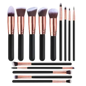 14 Stuks Beste Verkoper Make-Up Borstels Set Echte Hoge Technieken Oem Make-Up Borstels