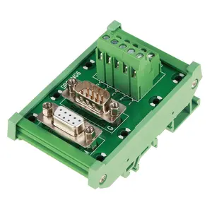 DB9-MG21 DIN Rail โมดูลบอร์ดแบบแยกส่วนหัว DB9ตัวผู้ตัวเมียอะแดปเตอร์รีเลย์ PLC ขั้วต่อสายไฟฟ้า