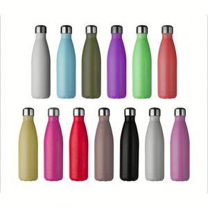 ขวดน้ำสแตนเลสแบบกำหนดเองสำหรับขายส่ง ปลอดสาร BPA ทนทาน เก็บอุณหภูมิได้ดี เคลือบผิวด้าน เหมาะสำหรับออกกำลังกาย กิจกรรมกลางแจ้ง และเป็นของขวัญ - Product Image 1