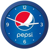 Jam Dinding Plastik Promosi Dial/Logo Kustom 12 Inci Jam Dinding Kuarsa Analog Dekorasi Rumah Jam Murah