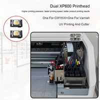 Imprimante UV A3 CMYKWV TPU pour impression de logos par transfert thermique et découpe, imprimante jet d'encre intelligente H5 APP avec scanner de code QR pour T-shirt