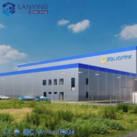 Estructura de Acero Moderna Certificada por CE, Marca LY, ASTM Q355B, Superficie Pintada, Garantía de 2 Años, Resistencia al Viento de 121+ mph para Talleres