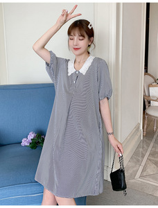 Autunno abito premaman a maniche lunghe versione coreana del tratto nella sezione lunga gonna a coda di pesce di <span class=keywords><strong>grandi</strong></span> dimensioni <span class=keywords><strong>abbigliamento</strong></span> femminile - Product Image 4