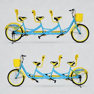 Quadricycle <span class=keywords><strong>à</strong></span> quatre places, léger, stable et durable, idéal pour les activités familiales au parc, les sorties <span class=keywords><strong>en</strong></span> plein air et les balades <span class=keywords><strong>à</strong></span> <span class=keywords><strong>vélo</strong></span>. - Product Image 2