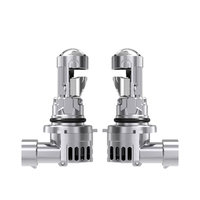 LANSEKO T08 MINI Ampoules de phares LED à lentille 9006 HB4 9005 H11 H7 Cuivre PCB 40W 6200LM MINI Ventilateur Ampoules de phares LED
