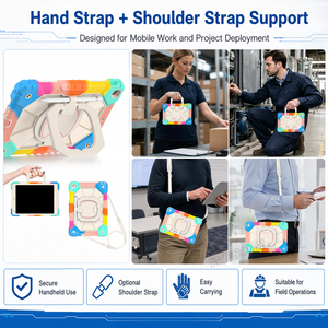 Funda Protectora WESOROL para iPad 10.2 7ª, 8ª y 9ª Generación (2019, 2020, 2021) con Soporte Giratorio y Correa para Hombro, OEM ODM - Product Image 6