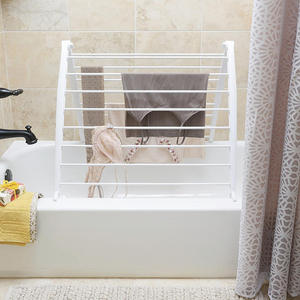 Séchoir <span class=keywords><strong>à</strong></span> <span class=keywords><strong>linge</strong></span> <span class=keywords><strong>à</strong></span> chaud Amz, cintre en métal dans la salle de bain/séchoir <span class=keywords><strong>à</strong></span> <span class=keywords><strong>linge</strong></span> sur la <span class=keywords><strong>baignoire</strong></span> Poids léger - Product Image 2