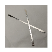 Coupe-dents pour trancheuse à pain, aiguiseur de lames, lame de scie ondulée, lames de couteau à pain, acier au carbone et acier inoxydable 275x11x0.4mm