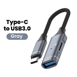 Adattatore OTG 2 <span class=keywords><strong>in</strong></span> 1 da <span class=keywords><strong>Type</strong></span>-<span class=keywords><strong>C</strong></span> a USB 3.0 con lettore di schede per iPhone 15, 16, 17 - Product Image 2