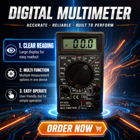 Multimètre numérique DT832 DT830D, testeur de tension, de courant et de résistance AC/DC