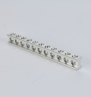 Barre de terre neutre UL KSLUG-T9-20-I homologuée UL AL9CU à 9 ports 2/0-14AWG/50mm²-1.5mm² pour panneau électrique